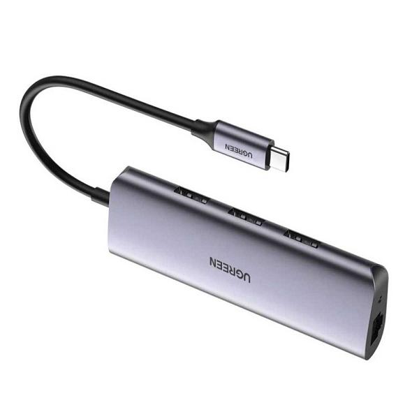 Ugreen USB-C 3-Port Hub + Gigabit Ethernet Converter